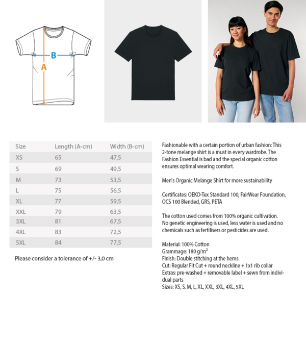 TrueLab. Just Logo  - Herren Premium Organic Shirt 2.0 ST/ST – Bild 8