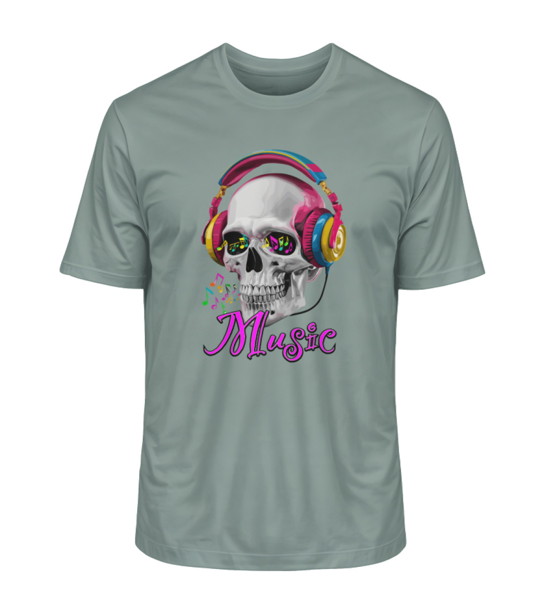 Music Skull - Herren Premium Organic Shirt 2.0 ST/ST-7236