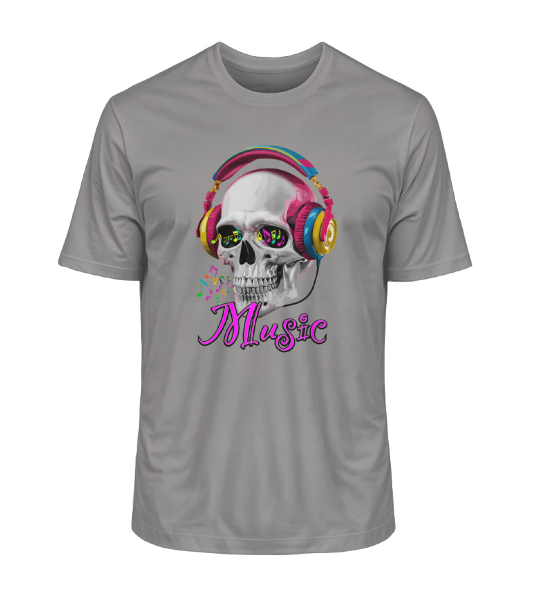 Music Skull - Herren Premium Organic Shirt 2.0 ST/ST-7083