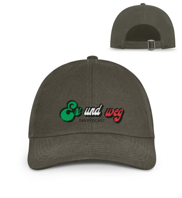 Ex und Weg Baseball Cap - Organic Baseball Kappe mit Stick-7053